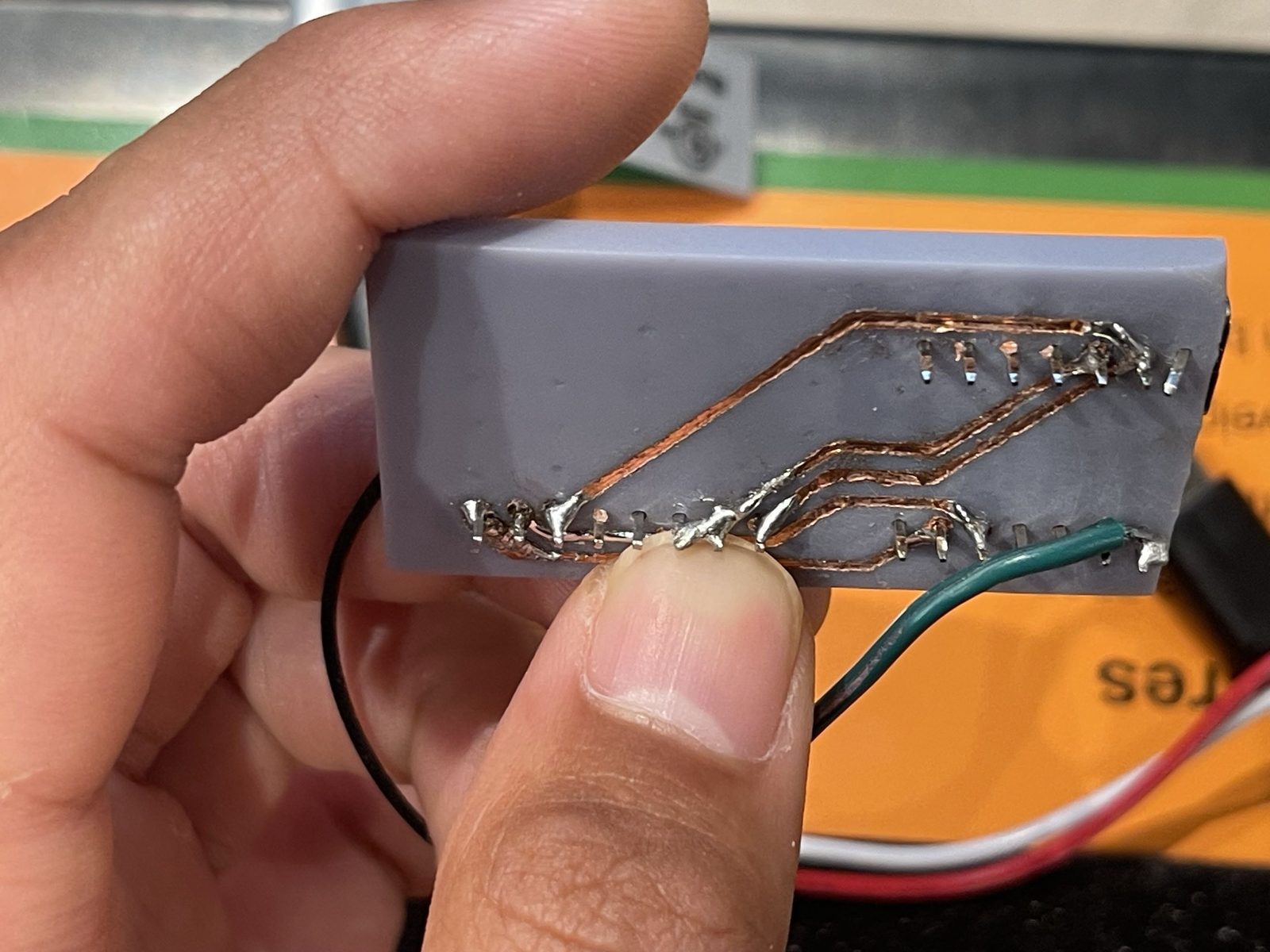 Solder bridge forcing I2C mode on the ADXL345